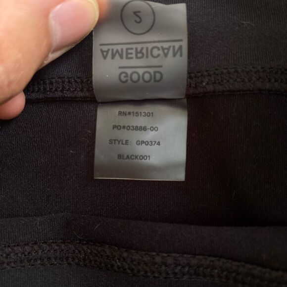 Good American women’s Black Stretch Leggings size good American size 2 Size us 6 - Picture 6 of 10